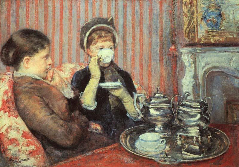 Tea by Mary Cassatt, Mary Cassatt